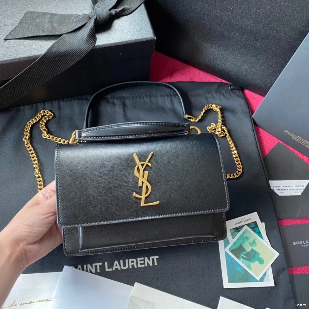 Repzbay REP SHINY IN LEATHER SUNSET YSL CROCODILE-EMBOSSED 0726